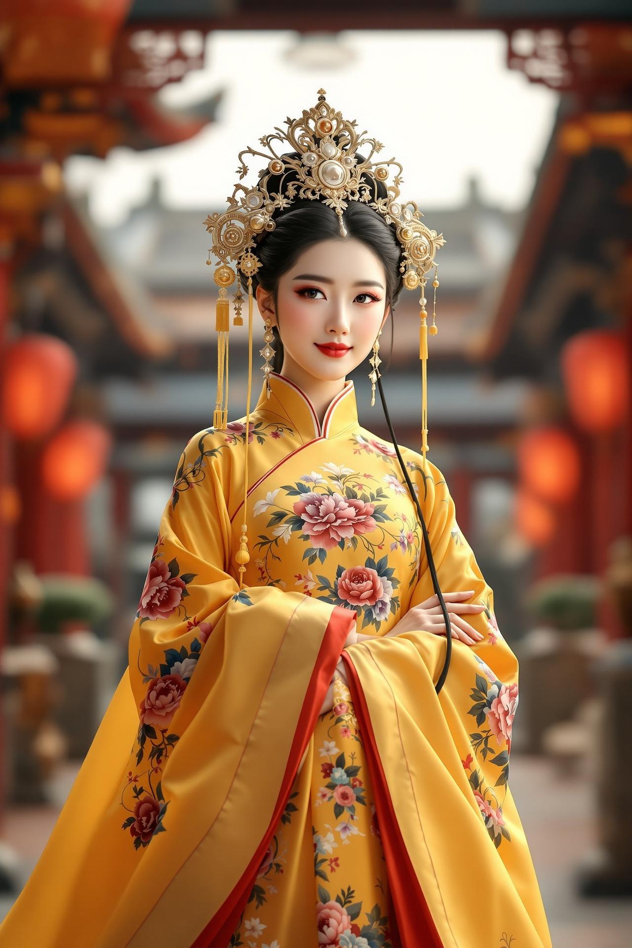 福利汇福利汇精选 - 牡丹华服宫廷写真 - 汉服写真写真作品