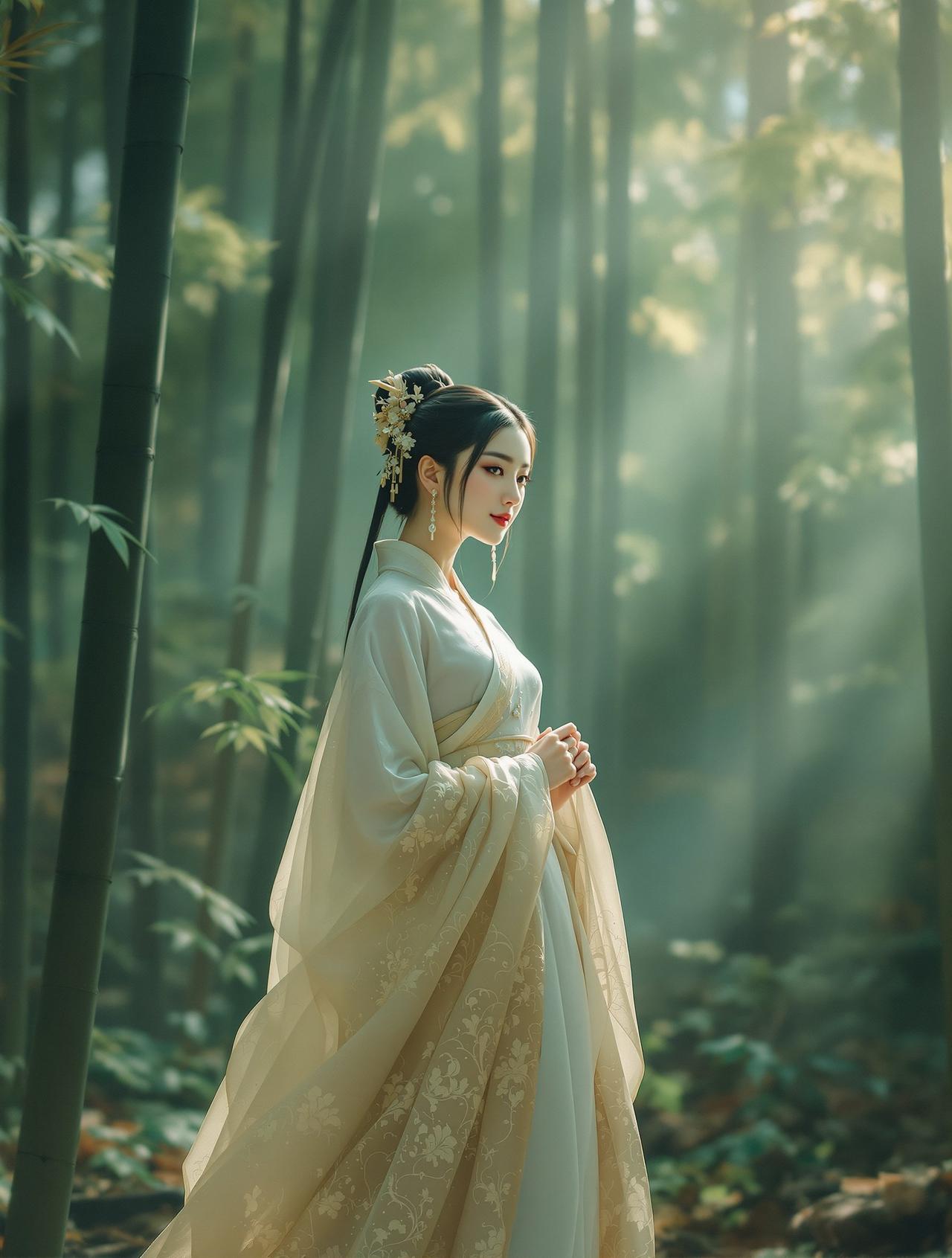 福利汇福利汇精选 - 淡雅蓝衣汉服写真 - 汉服写真写真作品